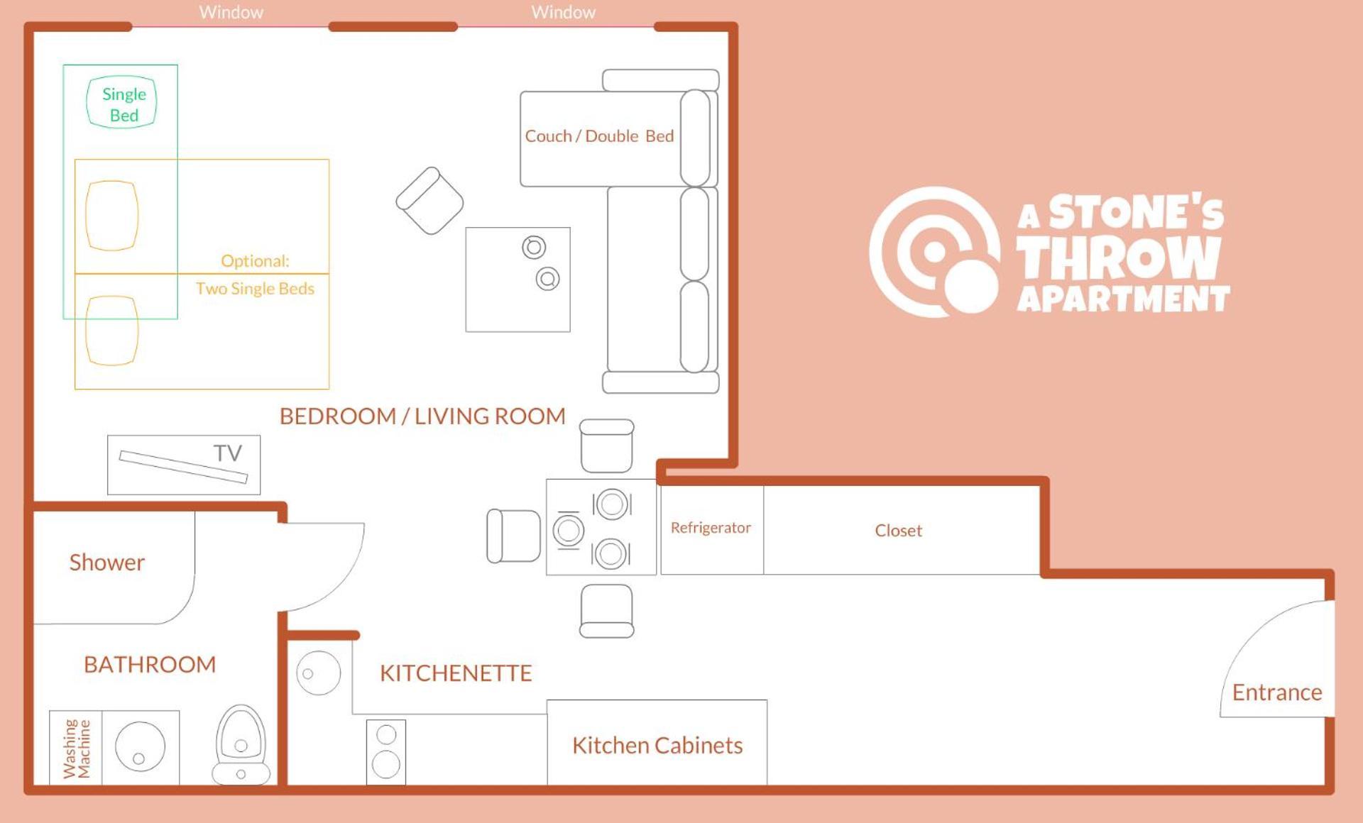A Stone'S Throw Apartment 克拉科夫 外观 照片